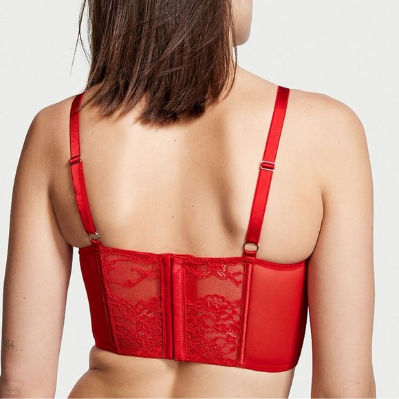 Victoria's Secret Valentine's Day Red Hearts Bralette - Picture 3 of 9